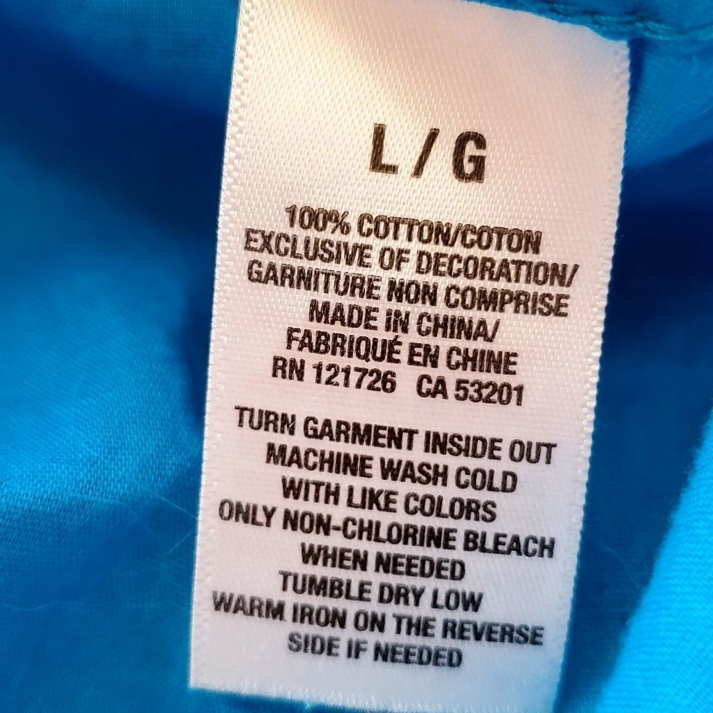🔹️Aeropostale Blue Buttoned Long Adjustable Long Sleeve Shirt Large - Picture 9 of 10